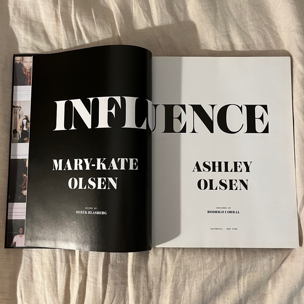 Influence by Mary Kate and Ashley coffee table fashion book